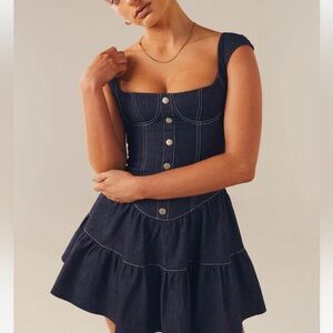 Peppermayo denim mini dress